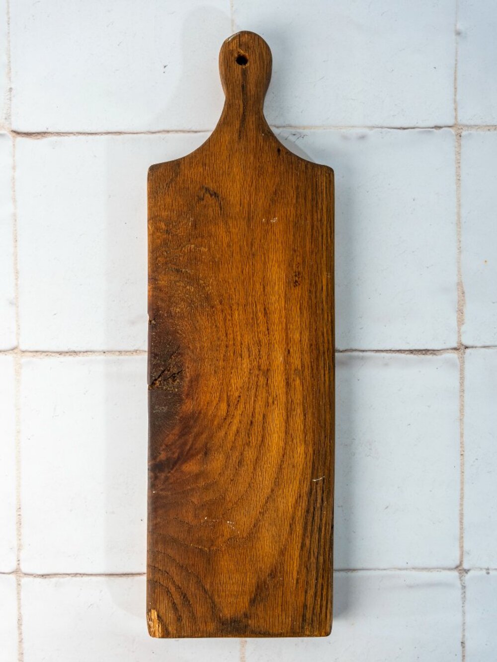 Weathered Red Oak Wood Cutting Board